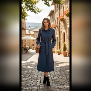 Vintage 70's Forecaster of Boston Womens Trench Coat With Belt Size 9/10